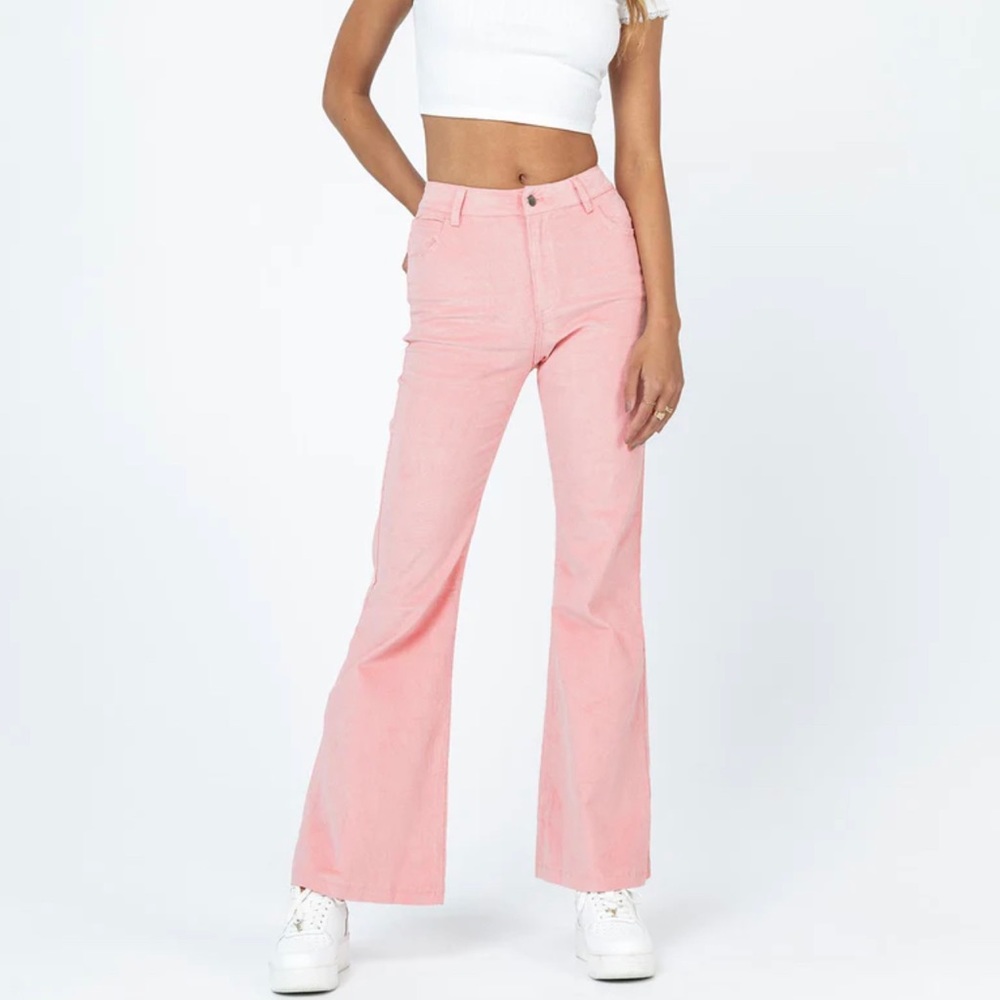 Princess Polly Nadia Pants Pink! New with tags! Flare pants! Size US 4